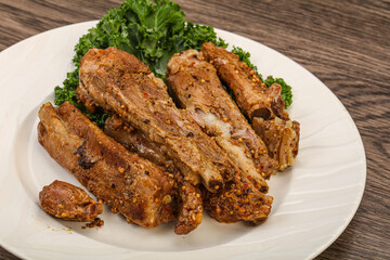 Stewed pork ribs with spices