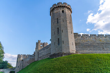 Medieval Warwick castle in Warwickshire, England, UK
