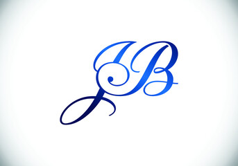 Initial Monogram Letter J B Logo Design Vector Template. JB Letter Logo Design 