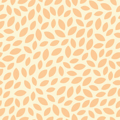 Seamless pattern with pink abstract leaves