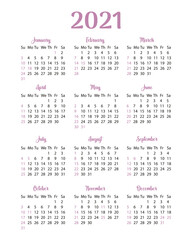 2021, america, american, annual, background, business, calendar, calendar 2021, calendar grid, clean, date, day, december, design calendar, desktop, editable, element, english, event, flat, holiday, i