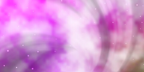 Light Pink, Green vector template with neon stars. Colorful illustration in abstract style with gradient stars. Pattern for new year ad, booklets.