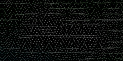 Dark Green vector texture with triangular style. Illustration with set of colorful triangles. Template for landing pages.