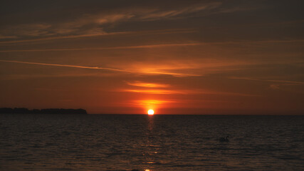 sunset ostsee