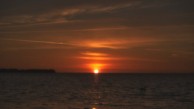 sunset ostsee