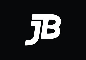 Initial Monogram Letter J B Logo Design Vector Template. JB Letter Logo Design 