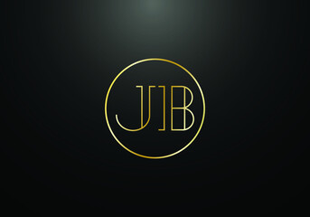 Initial Monogram Letter J B Logo Design Vector Template. JB Letter Logo Design 