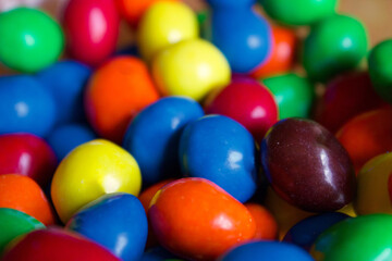 Fototapeta na wymiar Close up of chocolate candy