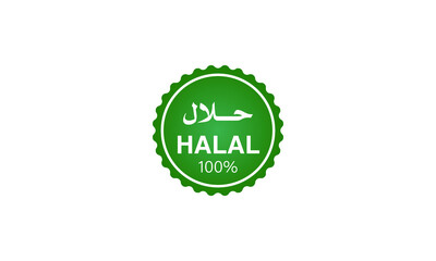 green Halal sign logo symbol,halal food sign