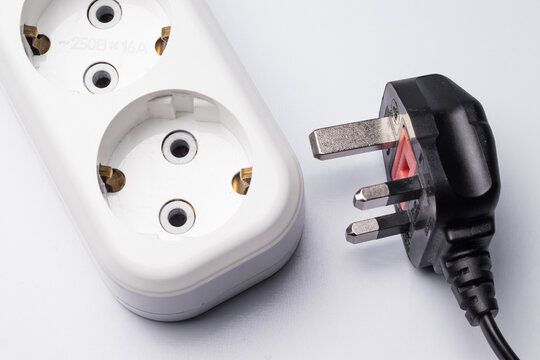 Different standards for electrical outlets. Unsuitable connector and plug. Incompatibility, concept