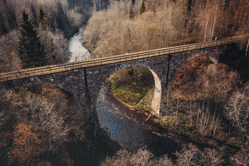 an old abandoned railway bridge on the Valdai Novgorod section ph
