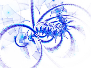 abstract modern background with fractal shapes