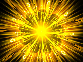 abstract fractal background with floral mandala