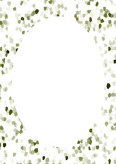 Circle Frame Background with Decorated Borders