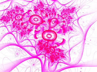 abstract modern background with fractal shapes