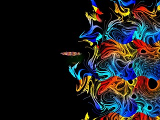 Fototapeta na wymiar abstract fractal background for your design