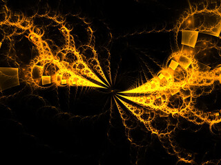 abstract modern background with fractal shapes