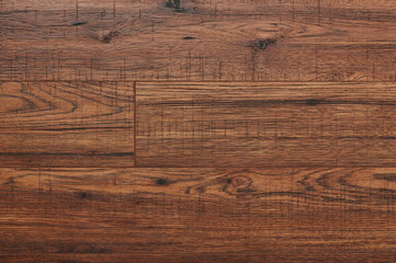 Surface of brown wooden panel