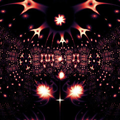 Naklejka premium abstract fractal background with light effects for your design