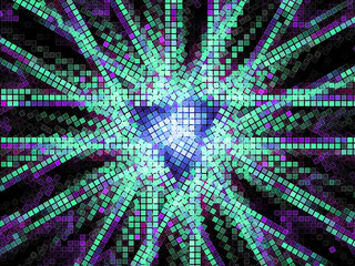 Obraz na płótnie Canvas abstract fractal background. light effect