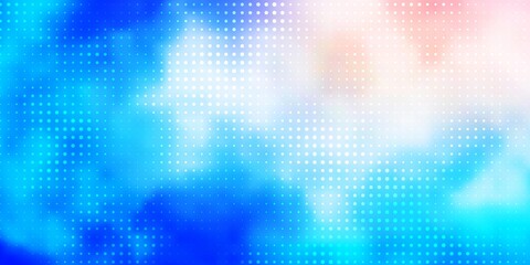 Light Pink, Blue vector template with circles. Colorful illustration with gradient dots in nature style. Design for posters, banners.