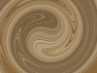 Rotating liquid coffee and chocolate cream background texture, abstract swirl