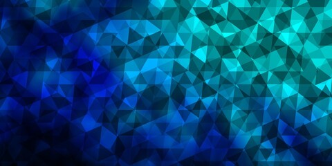 Dark BLUE vector pattern with polygonal style.