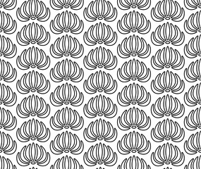 Floral pattern with Tropical leaves. Seamless vector texture. Motifs scattered random. Elegant template for fashion prints. Minimalist Black design with small flowers.