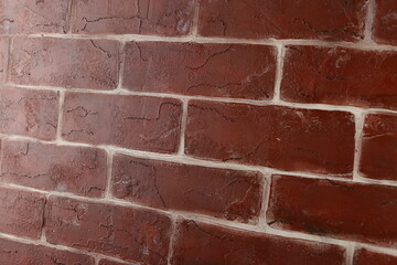 Obraz premium Vintage Old red brick wall texture background