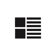 List sign icon. Vector
