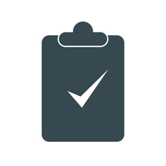 Checklist icon flat style isolated. Vector