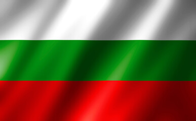 Fototapeta premium 3D rendering of the waving flag Bulgaria