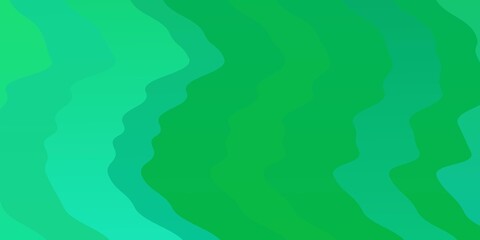 Light Green vector background with wry lines. Bright illustration with gradient circular arcs. Pattern for ads, commercials.