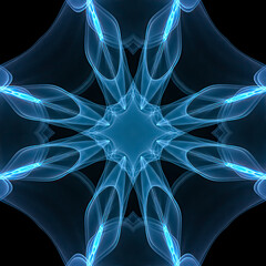 Abstract color background with future fractal effects. Arrows an