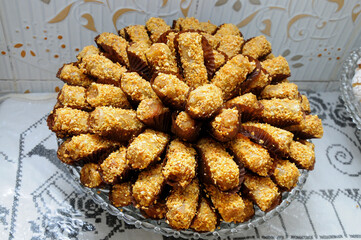 Arab sweets and cakes.moroccan biscuit
