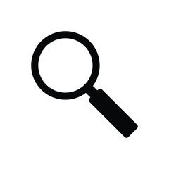 magnifying glass flat vector search icon