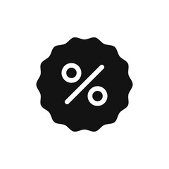 Percentage icon vector. Discount sign