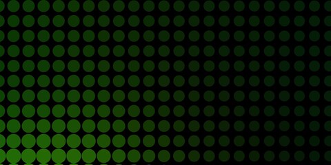 Light Green vector texture with disks. Abstract decorative design in gradient style with bubbles. New template for a brand book.