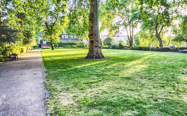 Garden in St. George's Square, London, UK
