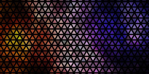 Dark Pink, Yellow vector pattern with polygonal style.