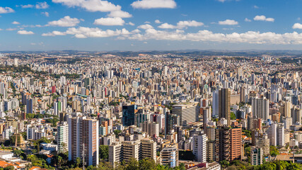 Belo Horizonte Skyline Cityscape Aerial Panoramic View