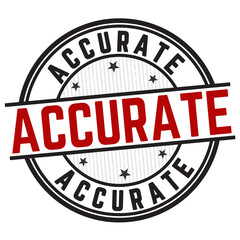 Accurate sign or stamp