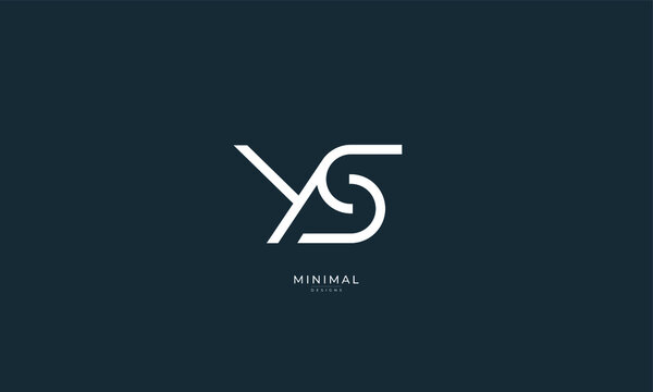 Alphabet letter icon logo YS