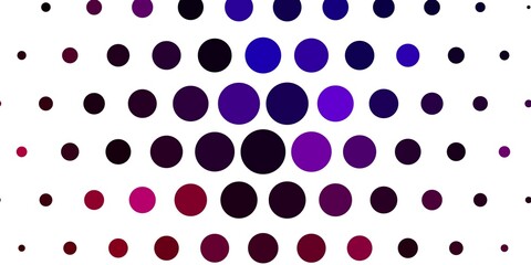 Light Pink, Blue vector background with bubbles. Abstract decorative design in gradient style with bubbles. Pattern for business ads.