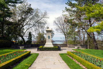 Monument for Laura Secord overlooks the Niagara River near Niagara Falls, Ontario.