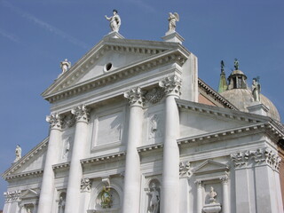 Venice, Italy, Church of San Giorgio Maggiore, Facade Detail