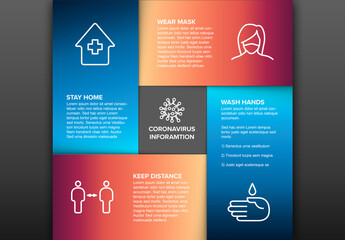 Coronavirus Safety Instructions Infographic