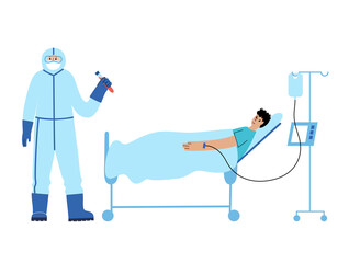 Online clinic and doctor concept