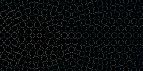 Dark Blue, Green vector texture with disks. Abstract colorful disks on simple gradient background. Design for posters, banners.