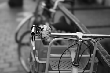 handlebar of a bicycle 